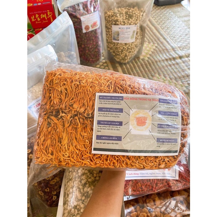 Gói 50g đông trùng thảo khô, hàng loại 1