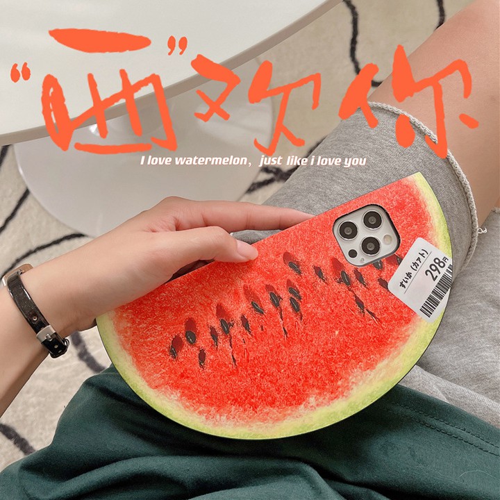 Ốp Lưng iP đủ dòng máy Hình Miếng Dưa Hấu Độc Đáo - Mã TZAC243