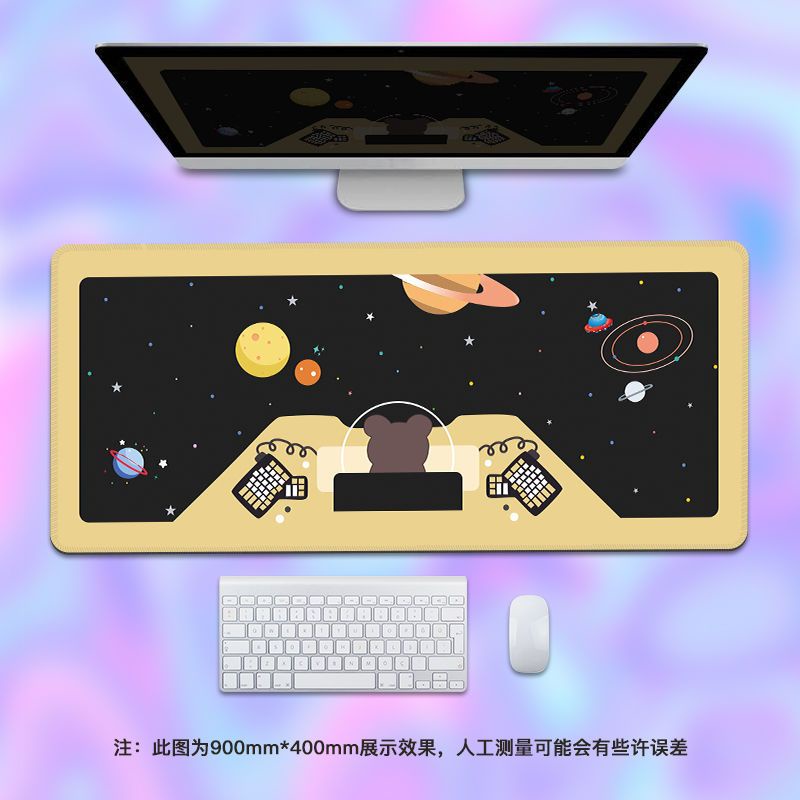 Tấm Lót Chuột Bàn Phím Cỡ Lớn In Hình Phi Hành Gia Hoạt Hình Dễ Thương