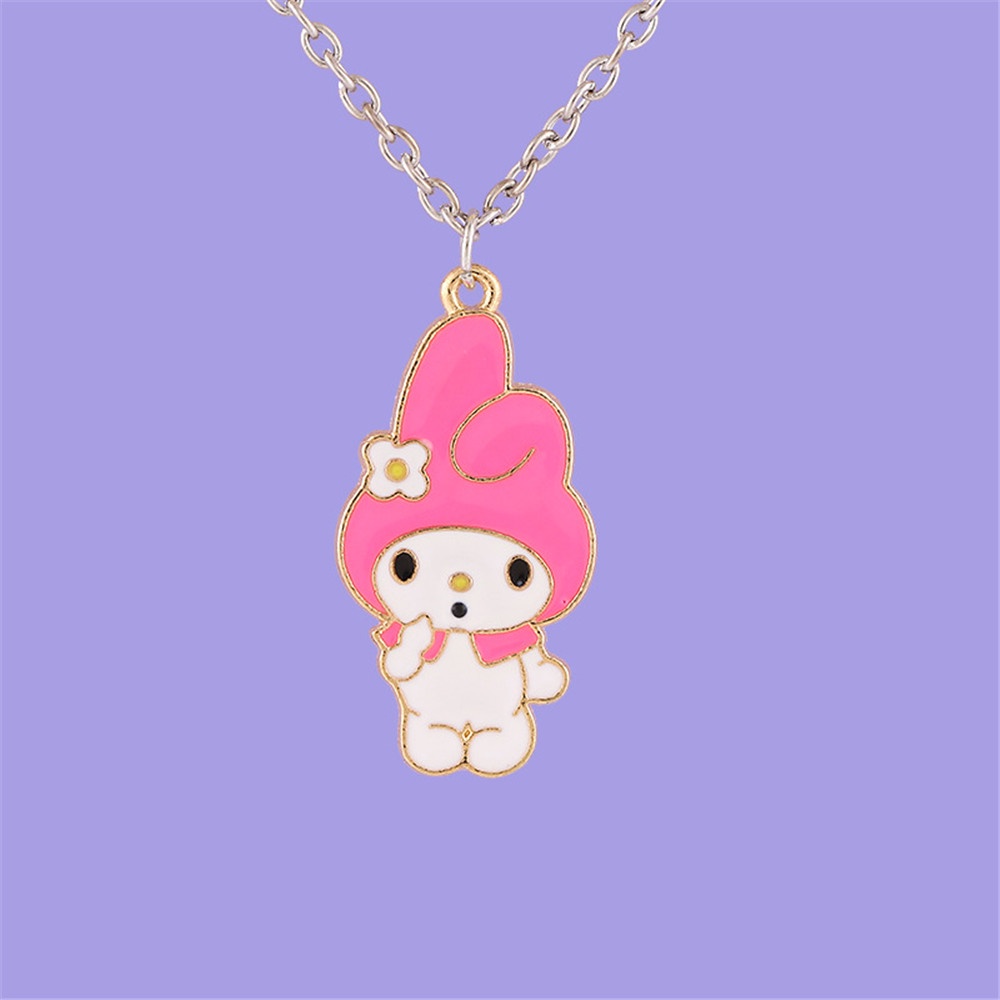Dây chuyền mặt hoạt hình Kuromi Melody phong cách Hàn Quốc dành cho cặp đôi