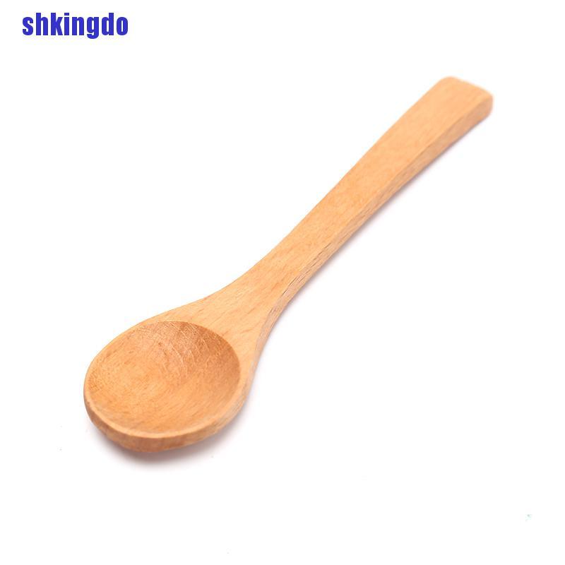 1 Muỗng Gỗ Tre Tròn Múc Trà Cà Phê Muối Muối Tiện Dụng Cho Nhà Bếp