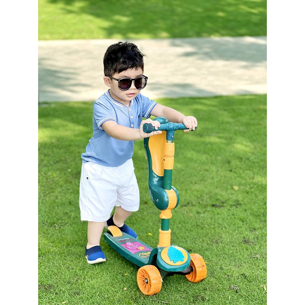 Áo polo cho Bé trai cao cấp cổ Bomber sang trọng chất cá sấu Mỹ thoáng mát size từ 9-29kg