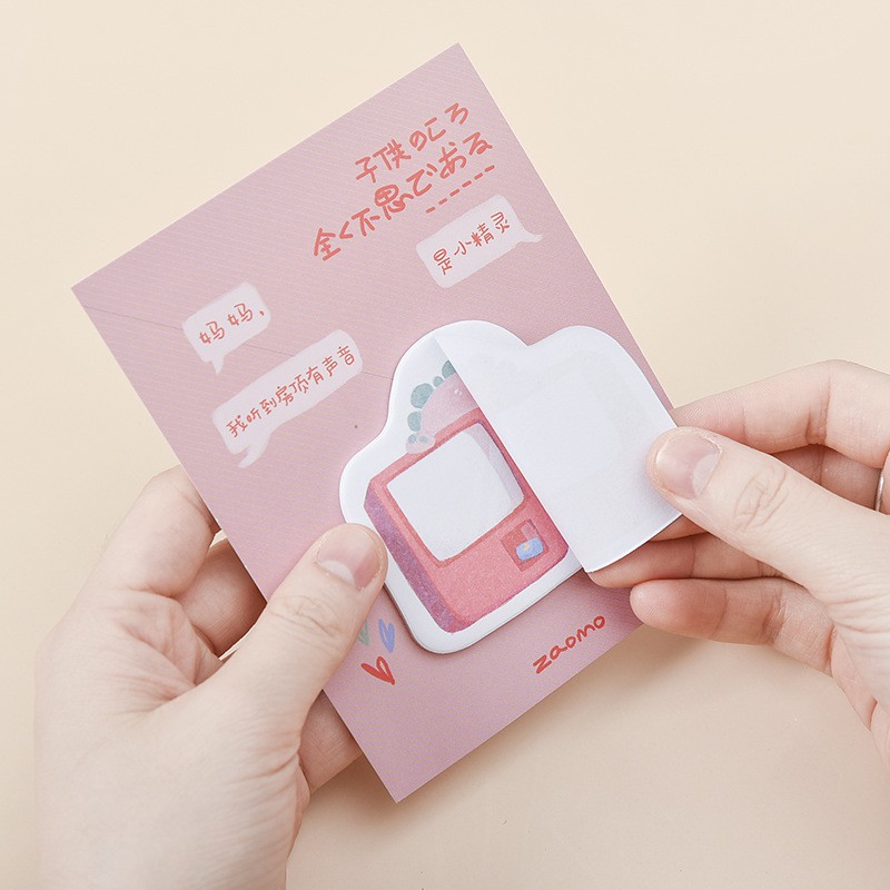 Tập 30 Tờ Giấy Note hình Yêu Tinh Dễ Thương, Giấy Dán Ghi Chú, Sticky Note ST402