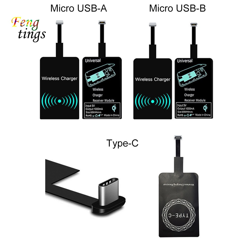 Bộ thu sạc không dây không dây thích hợp cho iPhone Android
