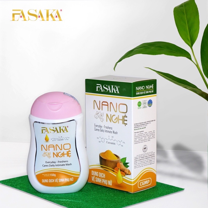 Dung Dịch Vệ Sinh Phụ Nữ Fasaka Nano Nghệ 150g