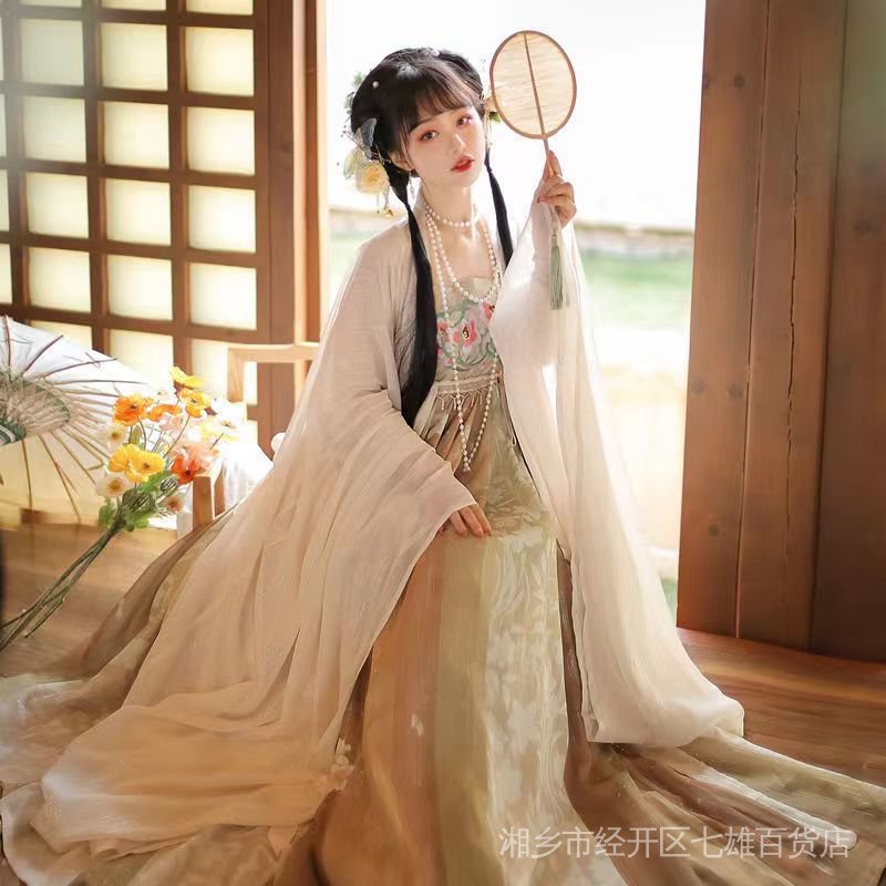 Bộ Trang Phục Hán Phục Áo Tay Rộng Phong Cách Tang Made Xote Chính Hãng Cổ Điển Thời Trang Xuân Hè Cho Nữ LQYI