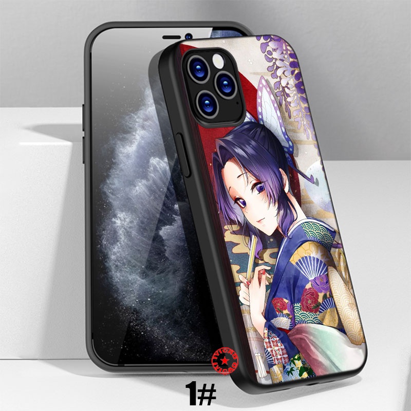 Ốp Lưng Mềm TE22 Demon Slayer Shinobu Kochou Cho iPhone 13 12 Pro Max Mini XS Max X