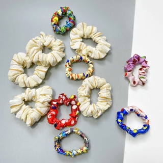 Dây cột tóc scrunchies nhiều màu sắc phong cách Hàn Quốc