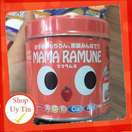 Kẹo ăn ngon MAMA RAMUNE Nhật Bản vị dâu 200 Viên | Kẹo biếng ăn cho bé