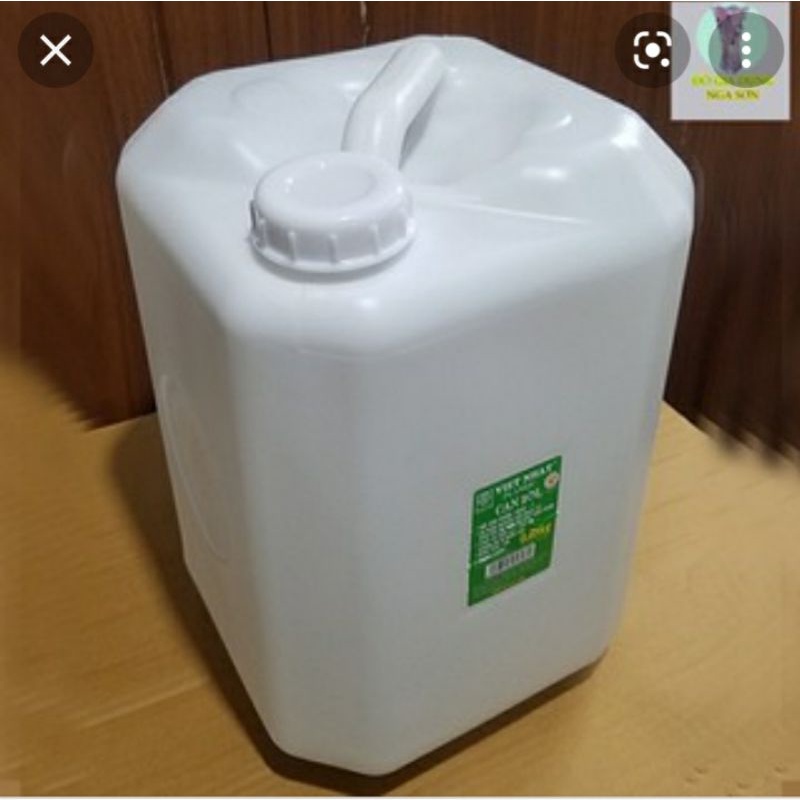 #Rẻ vô địch# Can nhựa mới vuông, dẹt 20L - 30L loại dày và thường - nhựa trắng, mới không mùi nhựa Song Long, Việt Nhật