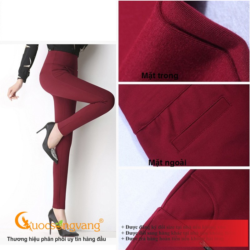 Quần nữ quần legging nữ cotton co giãn 4 chiều GLQ047 Cuocsongvang | WebRaoVat - webraovat.net.vn