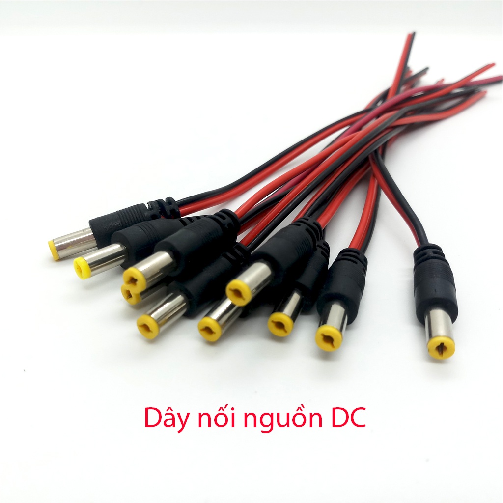 Jack BNC lò xo, BNC F5, DC,Jack DC đực cái, dây dc 12v nối nguồn và tín hiệu camera.