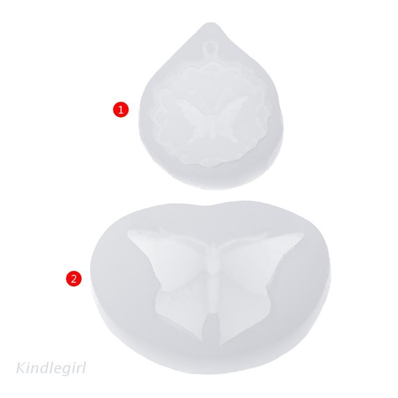 Khuôn Silicone Hình Bướm Làm Mặt Dây Chuyền Thủ Công Diy