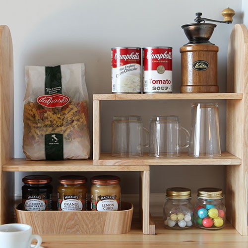 KỆ ĐỰNG GIA VỊ HÀN QUỐC - CUP SHELF - GỖ TỰ NHIÊN