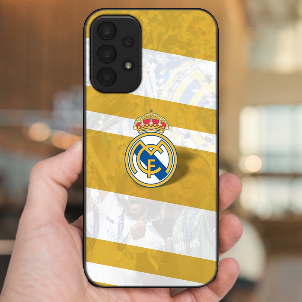 Ốp lưng Samsung A23 viền đen in hình Real Madrid