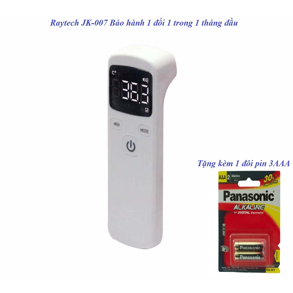 Nhiệt kế điện tử hồng ngoại Raytech JK-A007-Không tiếp xúc