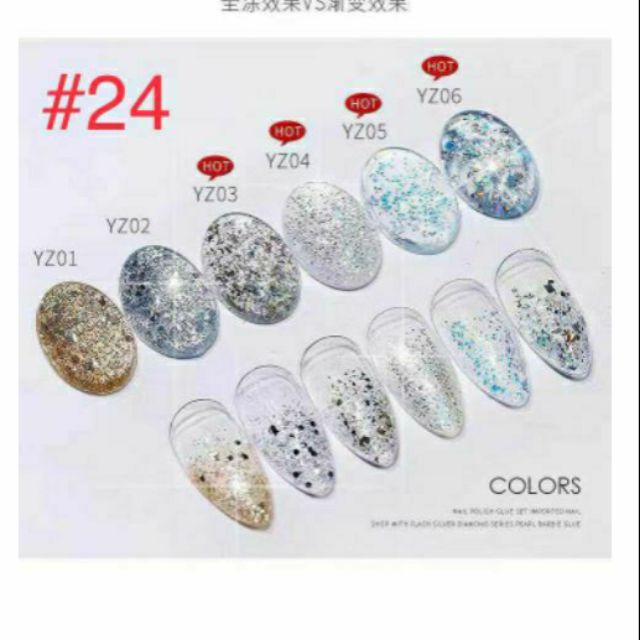 Sơn Gel Kaniu Set Nhũ Kim Cương 15ml