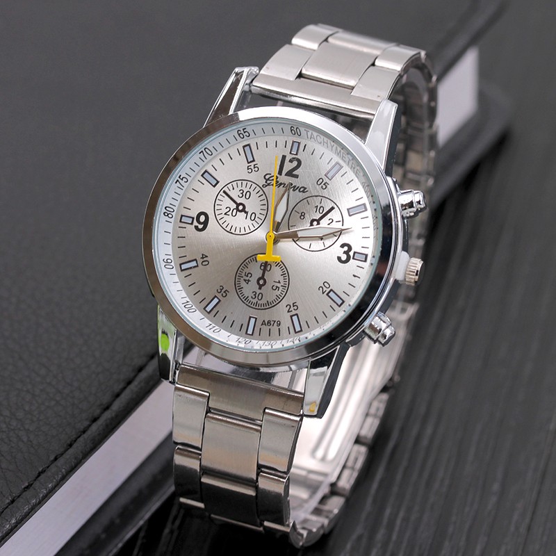 Đồng Hồ Quartz Dây Thép Mặt Số Nhỏ Hiện Đại