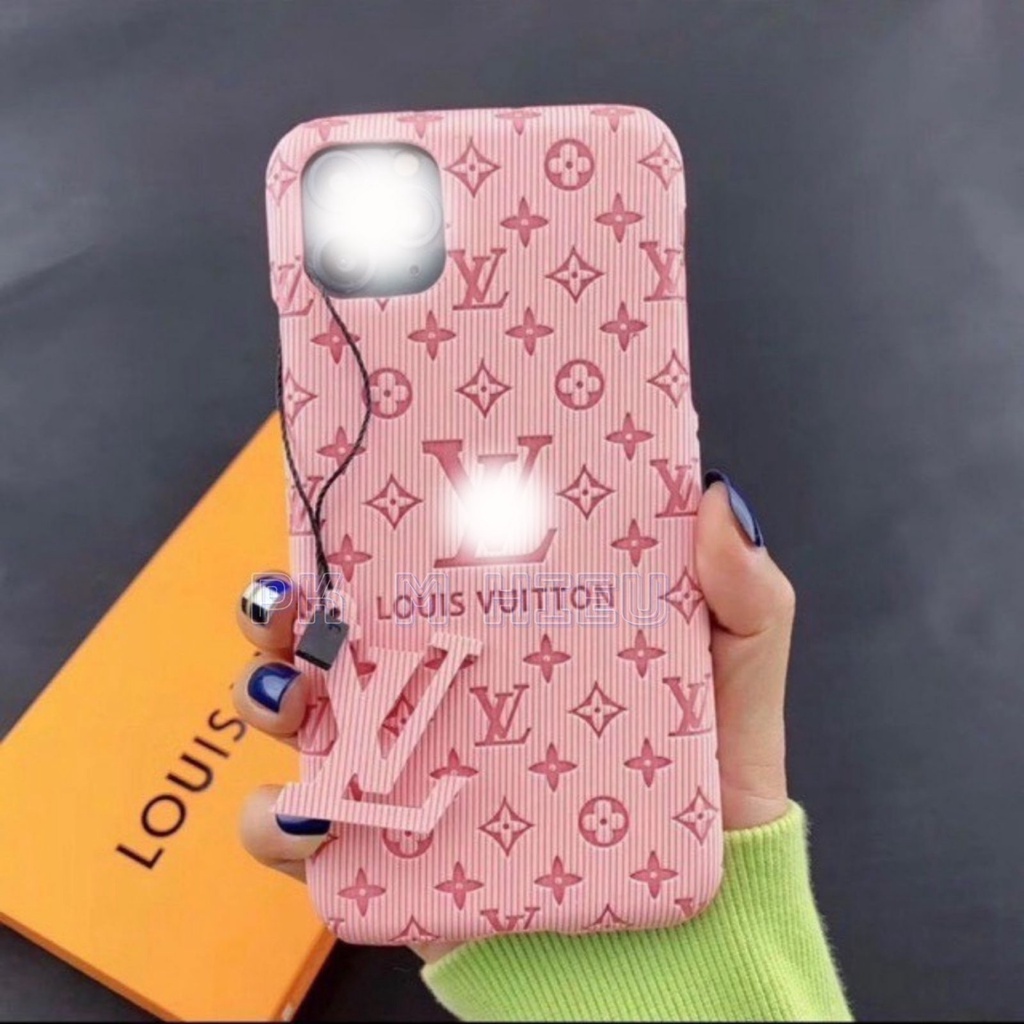 Ốp lưng iphone - Ốp LV siêu phẩm bằng da KÈM LOGO SANG CHẢNH 6splus/7/7plus/8/8plus/x/xr/xs/11/12/pro/max/plus/promax