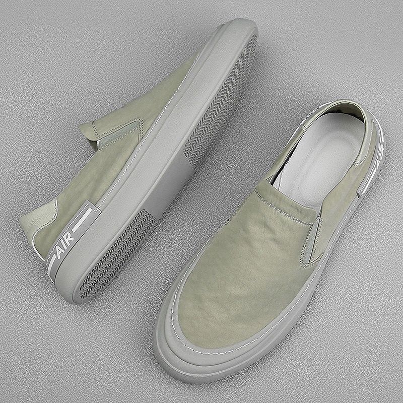 Giầy nam slip on chất liệu vải dù và đế cao su đúc cao cấp