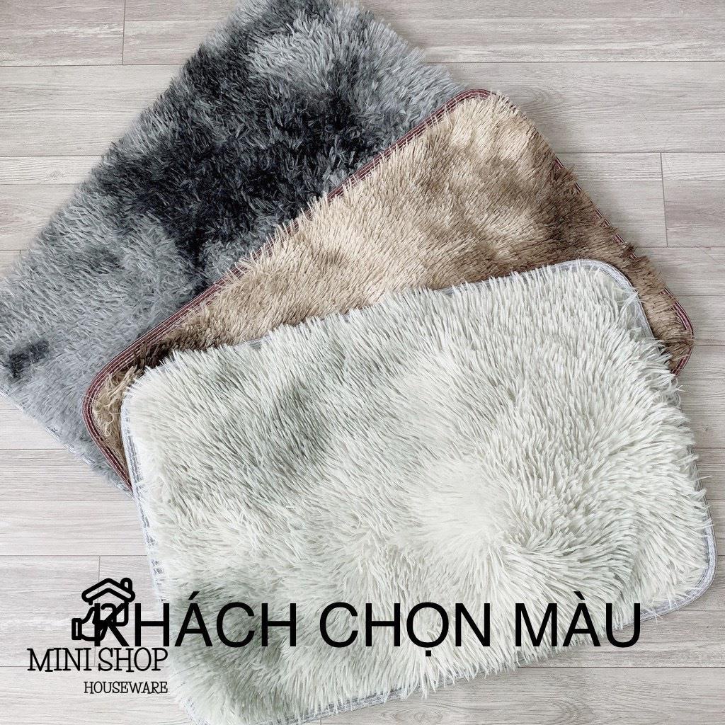 Thảm Lau Chân Lông Loang Siêu Mịn Không Rụng Lông - Loại 1 [40 X 60cm]