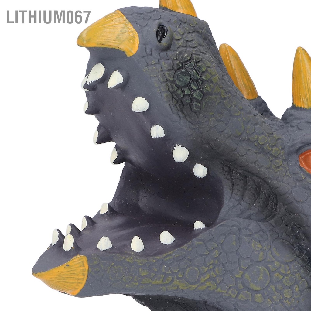 Bộ con rối tay thiết kế kiểu khủng long vinyl mềm mại đáng yêu sống động hỗ trợ học tập vui chơi dành cho trẻ em