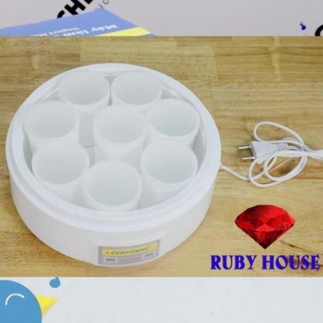 Máy làm sữa chua 8 cốc nhựa Chefman CHÍNH HÃNG, máy ủ sữa chua lựa chọn số 1 của các bà mẹ-Ruby House tutu.hahastore