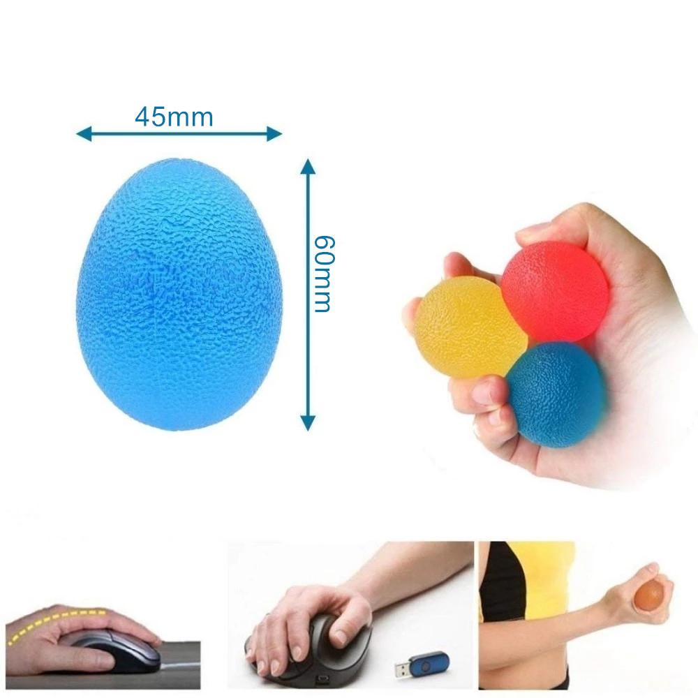 Quả Trứng Đeo Ngón Tay Bằng Silica Gel Hỗ Trợ Luyện Tập Cơ Thể Cho Nam Và Nữ