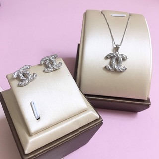 Bộ trang sức bạc trắng cao cấp