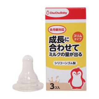 Núm ty Chuchu silicon bộ 3 chiếc