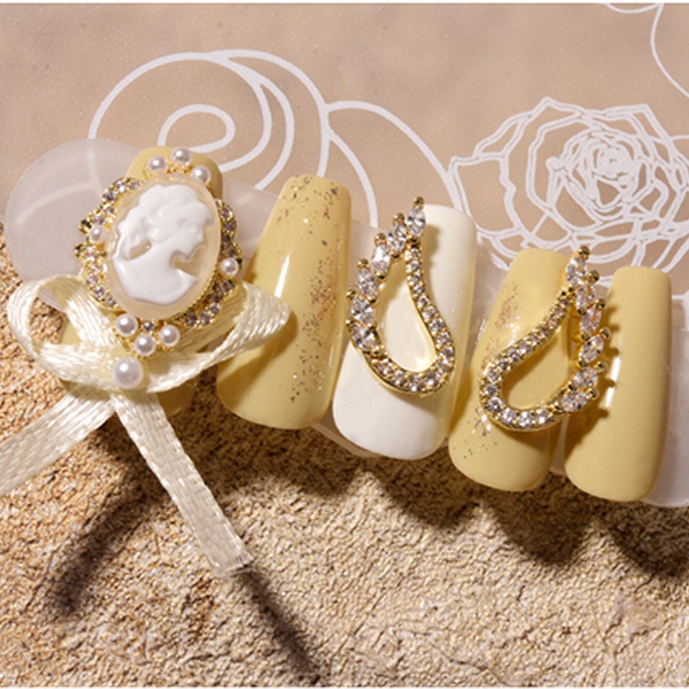 Phụ Kiện Đá Zircon 3D Trang Trí Móng Tay Nghệ Thuật Sáng Bóng Sang Trọng Nhiều Kiểu Tùy Chọn