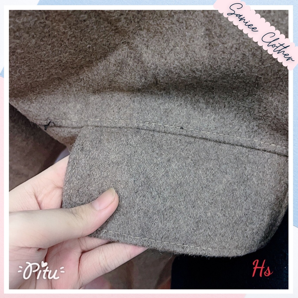Áo Khoác Dạ Nữ 2 Màu 3 Cúc Chất Dạ Hàng Quốc Dày Đẹp Măc Đông Sanie Clother - SP000588