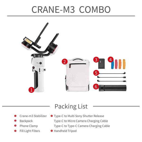 Tay cầm chống rung ZHIYUN CRANE M3 COMBO | BigBuy360 - bigbuy360.vn