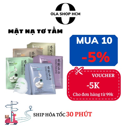 Mặt nạ dưỡng da tơ tằm Silk Mask One Spring trắng sáng cấp ẩm