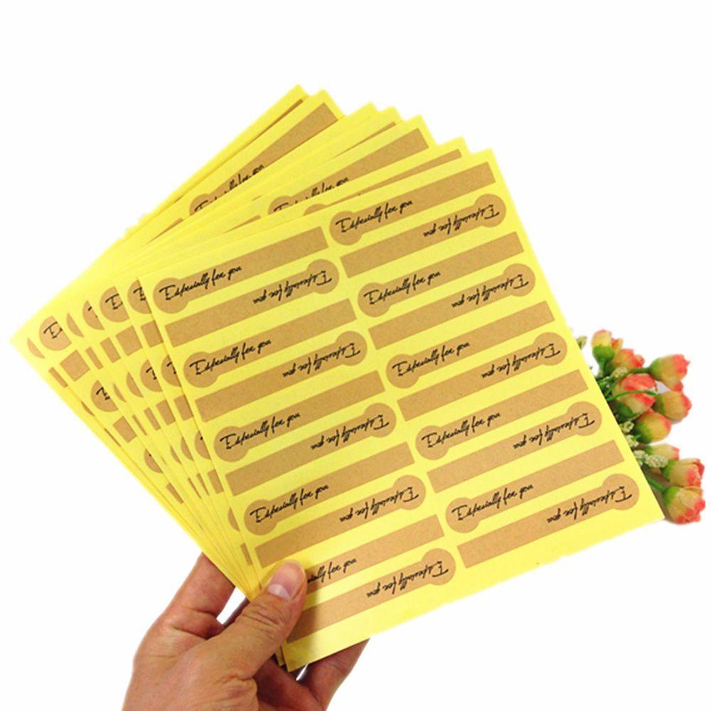 Set 100 Nhãn Dán Niêm Phong Lọ Quà Cưới / Nhà Bếp