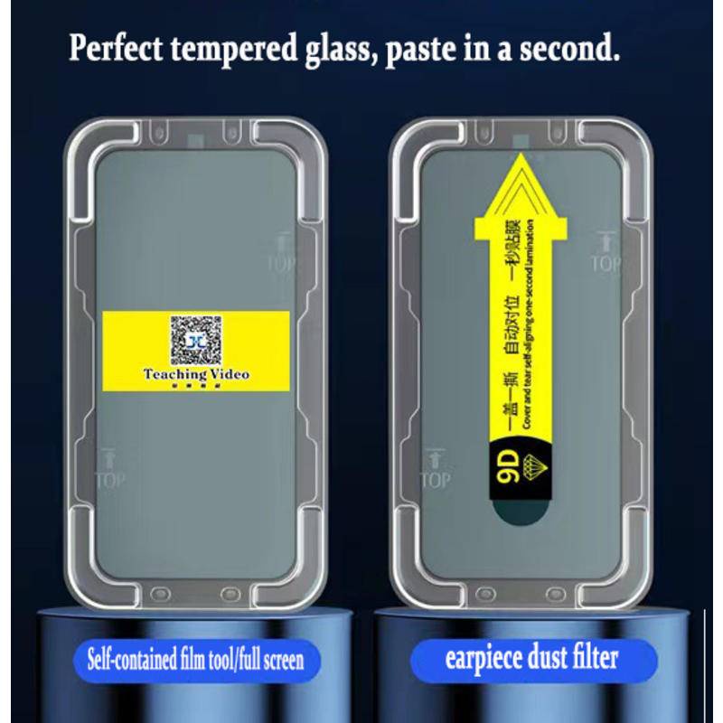 Cường lực iphone  khung tự dán iphone 14 13 12 11 Pro Max x xs xr xsmax 8 7 Plus  - Full màn hình