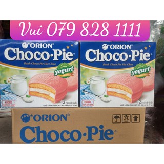(Bánh Mới)Bánh Orion ChocoPie  Sữa Chua Yogurrt probiotic 396g (12 Cái)