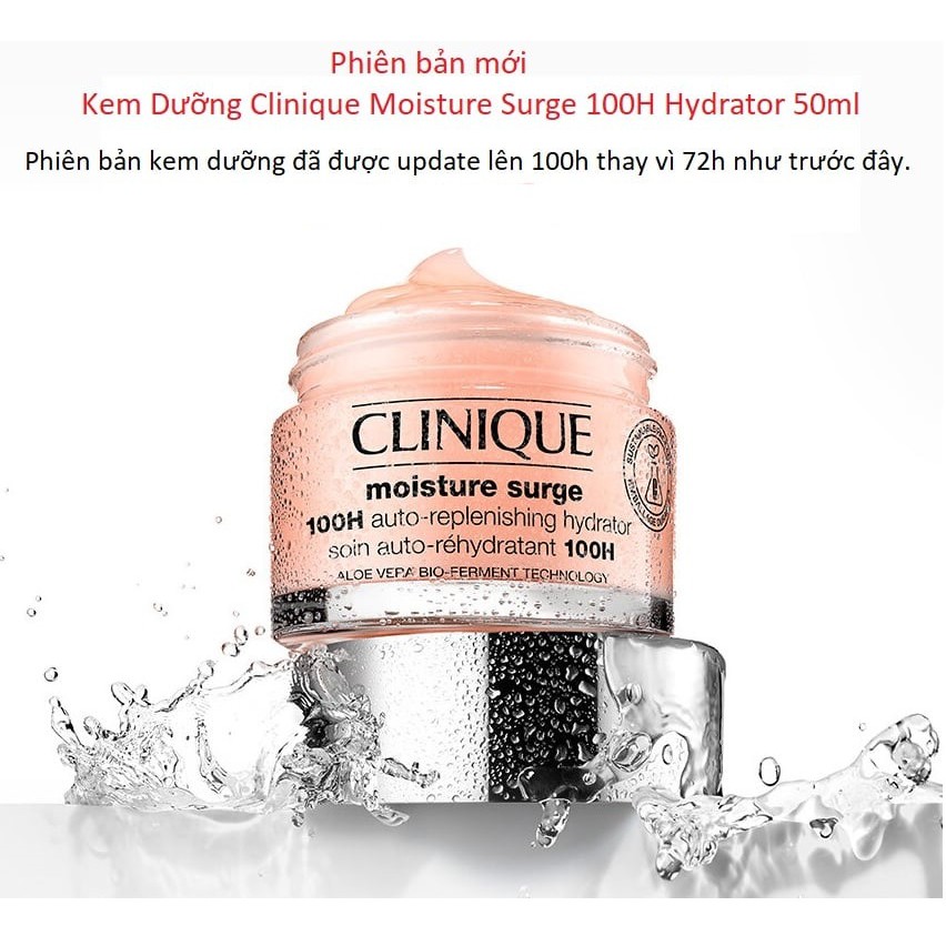 Kem dưỡng ẩm mới ra mắt Clinique Moisture Surge 100h 50ml - 125ml