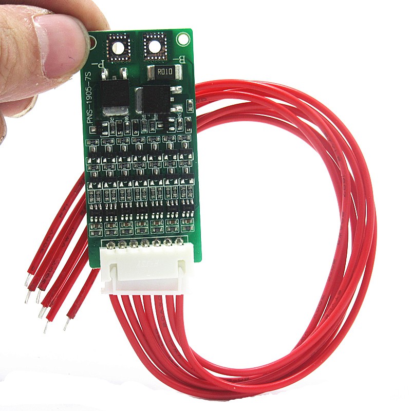 Bảng MạCh BảO Vệ Pin Lithium 7S 8A IC / MOS Module VớI CáP 7PIN