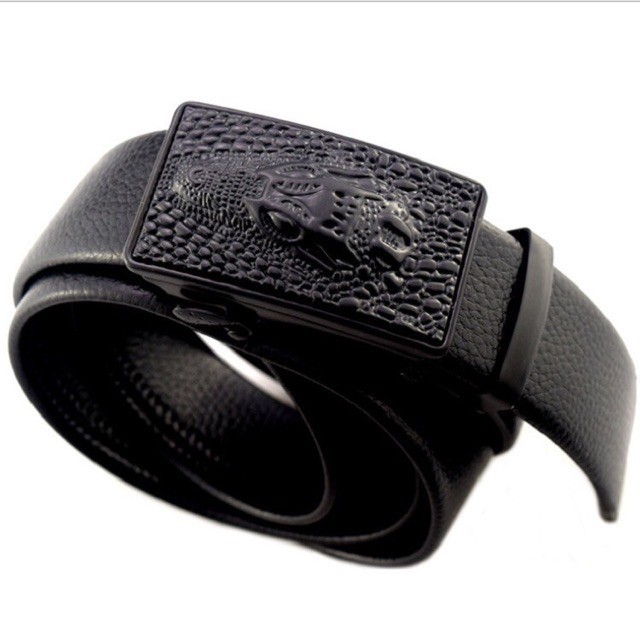 Thắt lưng nam mặt cá sấu, thắt lưng nam cao cấp khóa tự động TLN012
