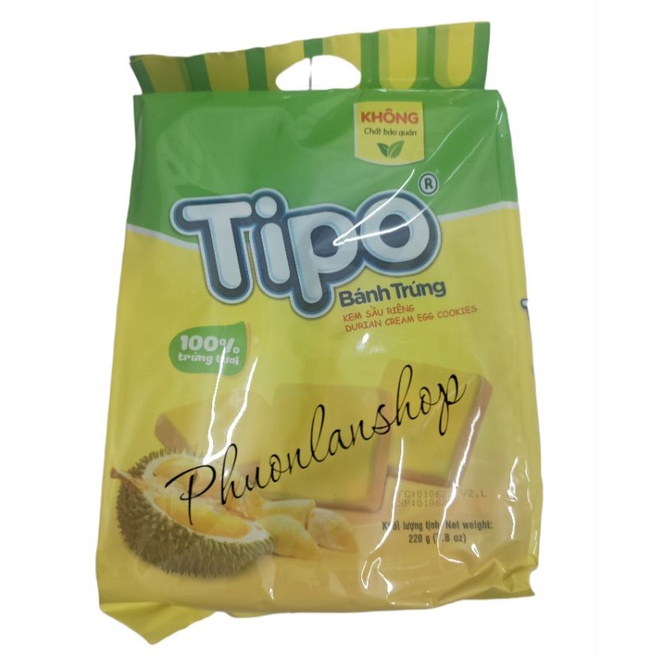 Bánh Tipo sầu riêng túi 220gr
