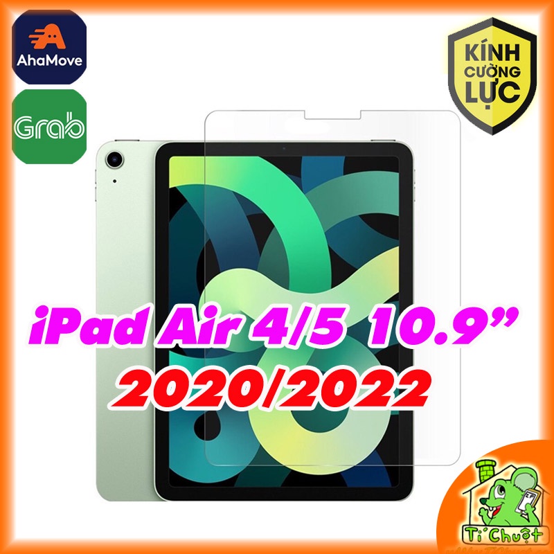 [Ảnh Thật] Kính CL iPad Air 4/ 5 10.9&quot; 2020/2022 - 9H-0.26mm Cường Lực mài cạnh 2.5D