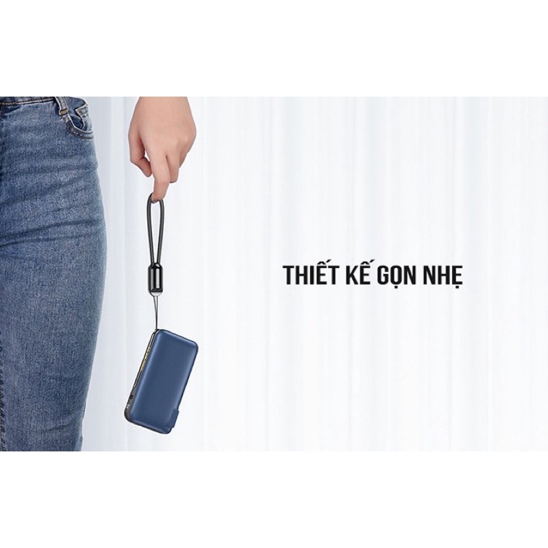 Sạc dự phòng kiêm củ sạc đa năng 22.5W PD 20W 10000mah Remax RPP-278