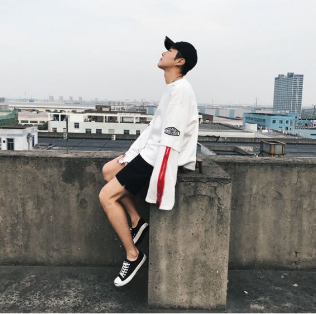 Áo tay dài Player phối zip | BigBuy360 - bigbuy360.vn