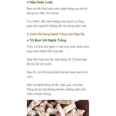 1KG NGHỆ TRẮNG RỪNG