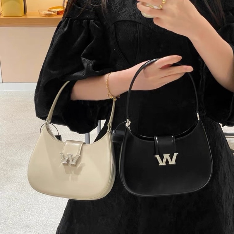 Túi Kẹp Nách Nữ Khóa Chữ W Da Trơn Sang Chảnh HÀNG CAO CẤP