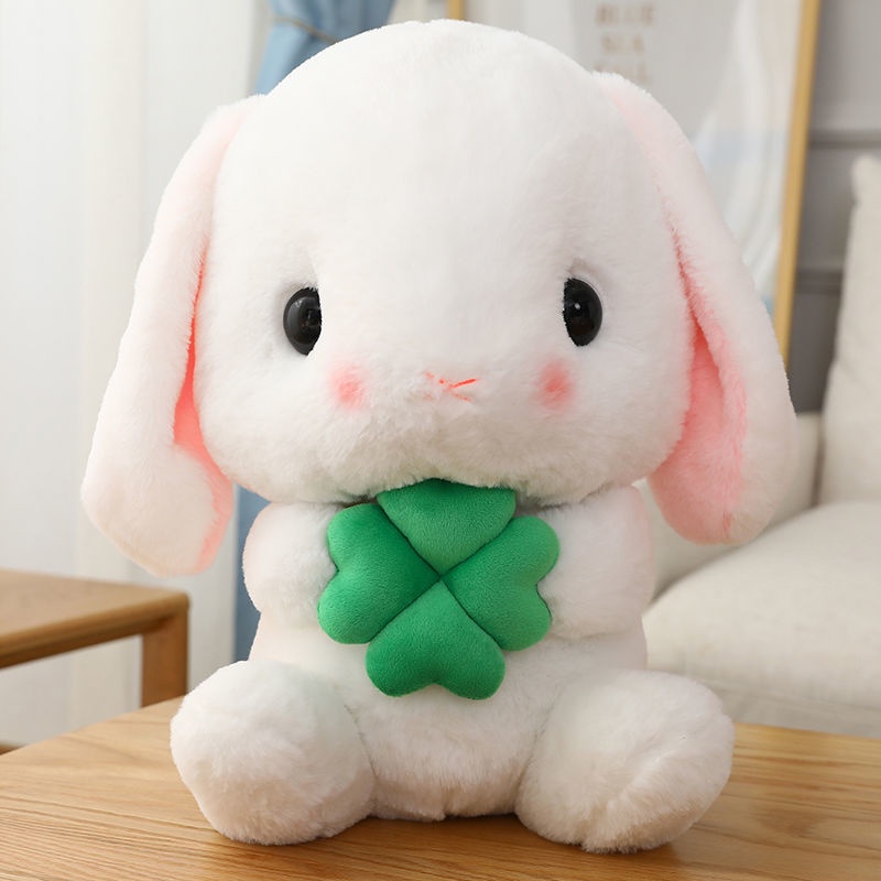 Thỏ Nhồi Bông Tai Dài 22cm Thiết Kế Dễ Thương