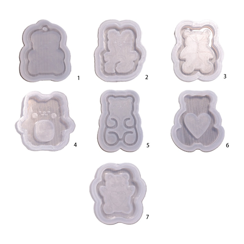 Khuôn silicon đổ nhựa epoxy resin làm móc khóa/đồ trang sức tiện dụng DIY
