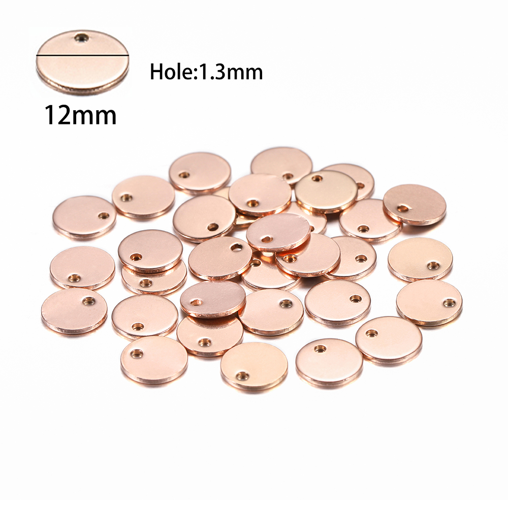 St.kunkka 20 cái / bộ mặt dây chuyền tròn bằng thép không gỉ để làm đồ trang sức DIY tốt