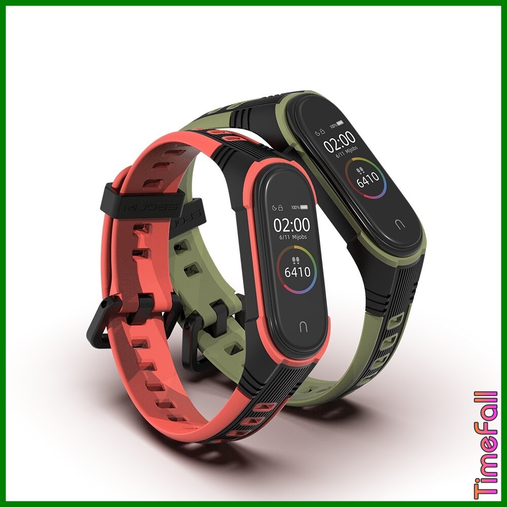 Dây đeo silicon PULSEIRA thể thao Mi band 4, mi band 3 chính hãng MIJOBS, dây đeo thay thế miband 4, miband 3 PULSEIRA